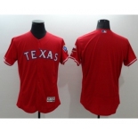 Men Texas Rangers Blank Majestic Red Flexbase Authentic Collection Team Jersey