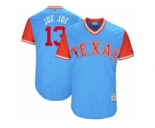 Men's 2017 Little League World Series Rangers #13 Joey Gallo Joe Joe Light Blue Jersey