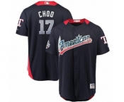 Men's Majestic Texas Rangers #17 Shin-Soo Choo Game Navy Blue American League 2018 MLB All-Star MLB Jersey