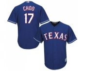 Men's Majestic Texas Rangers #17 Shin-Soo Choo Replica Royal Blue Alternate 2 Cool Base MLB Jersey