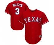Men's Majestic Texas Rangers #3 Russell Wilson Replica Royal Blue Alternate 2 Cool Base MLB Jersey