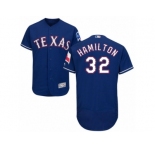 Men's Majestic Texas Rangers #32 Josh Hamilton Royal Blue Flexbase Authentic Collection MLB Jersey