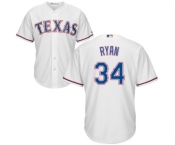 Men's Majestic Texas Rangers #34 Nolan Ryan Replica White Home Cool Base MLB Jersey