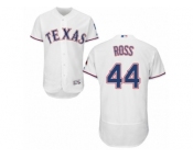 Men's Majestic Texas Rangers #44 Tyson Ross White Flexbase Authentic Collection MLB Jersey