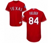 Men's Majestic Texas Rangers #84 Prince Fielder Red Flexbase Authentic Collection MLB Jersey