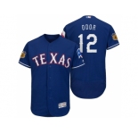 Men's Texas Rangers #12 Rougned Odor 2017 Spring Training Flex Base Authentic Collection Stitched Baseball Jersey