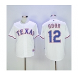 Men's Texas Rangers #12 Rougned Odor Majestic White Player Authentic Jersey
