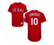 Texas Rangers #10 Jim Sundberg Red Flexbase Authentic Collection Stitched MLB Jersey