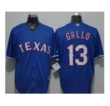 Texas Rangers #13 Joey Gallo Blue New Cool Base Stitched Baseball Jersey