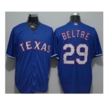 Texas Rangers #29 Adrian Beltre Blue New Cool Base Stitched Baseball Jersey