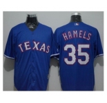 Texas Rangers #35 Cole Hamels Blue New Cool Base Stitched Baseball Jersey