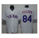 Texas Rangers #84 Prince Fielder White New Cool Base Stitched Baseball Jersey