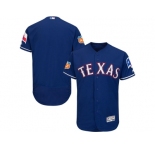 Texas Rangers Blank Blue 2017 Spring Training Flexbase Authentic Collection Stitched Baseball Jersey