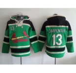 MLB St. Louis Cardinals #13 carpenter green Hooded Sweatshirt Jersey