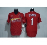 Men St. Louis Cardinals #1 Ozzie Smith Majestic Red Cool Base Player Jersey
