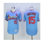 Men St. Louis Cardinals #15 Randal Grichuk Majestic Blue Flexbase Authentic Cooperstown Collection Player Jersey