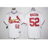 Men St. Louis Cardinals #52 Michael Wacha Majestic White Cool Base Cooperstown Player Jersey