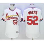 Men St. Louis Cardinals #52 Michael Wacha Majestic White Flexbase Authentic Cooperstown Collection Player Jersey
