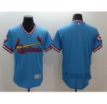 Men St. Louis Cardinals Blank Majestic Blue Flexbase Authentic Cooperstown Collection Jersey