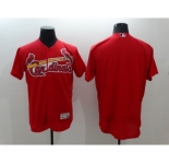 Men St. Louis Cardinals Blank Majestic Red Flexbase Authentic Collection Player Jersey