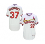 Men St.Louis Cardinals #37 Keith Hernandez Majestic White Flexbase Authentic Cooperstown Collection Player Jersey