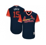 Men's 2017 Little League World Series Cardinals #15 Randal Grichuk Grich Navy Jersey