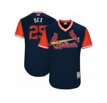 Men's 2017 Little League World Series Cardinals #25 Dexter Fowler Dex Navy Jersey