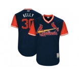 Men's 2017 Little League World Series Cardinals #30 Carson Kelly Kelly Navy Jersey
