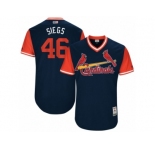 Men's 2017 Little League World Series Cardinals #46 Kevin Siegrist Siegs Navy Jersey