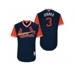 Men's 2017 Little League World Series Cardinals Jedd Gyorko #3 Gyorko Navy Jersey