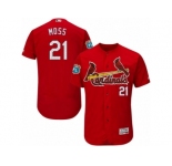 Men's Majestic St. Louis Cardinals #21 Brandon Moss Red Flexbase Authentic Collection MLB Jersey