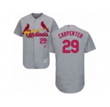 Men's Majestic St. Louis Cardinals #29 Chris Carpenter Grey Flexbase Authentic Collection MLB Jersey