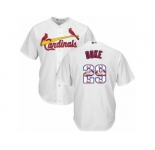 Men's Majestic St. Louis Cardinals #29 Zach Duke Authentic White Team Logo Fashion Cool Base MLB Jersey
