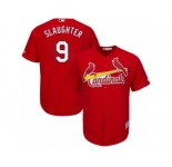 Men's Majestic St. Louis Cardinals #9 Enos Slaughter Replica Red Alternate Cool Base MLB Jersey