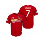 Men's St.Louis Cardinals #7 Matt Holliday 2017 Spring Training Cool Base Stitched MLB Jersey