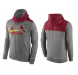 Men's St.Louis Cardinals Nike Gray Cooperstown Collection Hybrid Pullover Hoodie