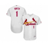 St.Louis Cardinals #1 Ozzie Smith White Flexbase Authentic Collection Stitched Baseball Jersey