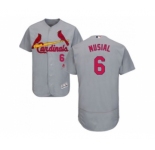 St.Louis Cardinals #6 Stan Musial Grey Flexbase Authentic Collection Stitched Baseball Jersey