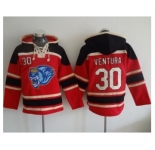 Kansas City Royals #30 Yordano Ventura Red Sawyer Hooded Sweatshirt MLB Hoodie