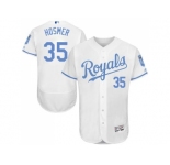 Kansas City Royals #35 Eric Hosmer White Flexbase Authentic Collection 2016 Father's Day Stitched Baseball Jersey