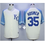 Men Kansas City Royals #35 Eric Hosmer Cream 2016 Official Cool Base Jersey