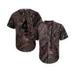 Men Kansas City Royals #4 Alex Gordon Camo Realtree Collection Cool Base Stitched MLB Jersey