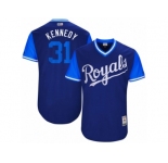 Men's 2017 Little League World Series Royals #31 Ian Kennedy Kennedy Royal Jersey