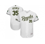 Men's Kansas City Royals #35 Eric Hosmer White Flexbase Authentic Collection Memorial Day Stitched MLB Jersey