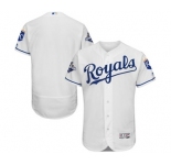 Men's Kansas City Royals Blank Majestic White World Series Champions Commemorative FlexBase Team Jersey