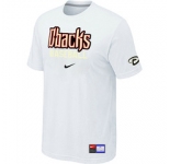 MLB Arizona Diamondbacks Crimson White Nike Short Sleeve Practice T-Shirt