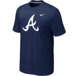 MLB Atlanta Braves Heathered Nike D.Blue Blended T-Shirt