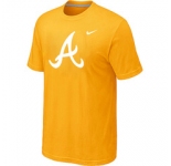 MLB Atlanta Braves Heathered Nike Yellow Blended T-Shirt