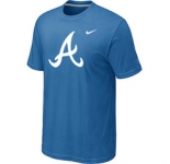 MLB Atlanta Braves Heathered Nike light Blue Blended T-Shirt