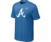 MLB Atlanta Braves Heathered Nike light Blue Blended T-Shirt